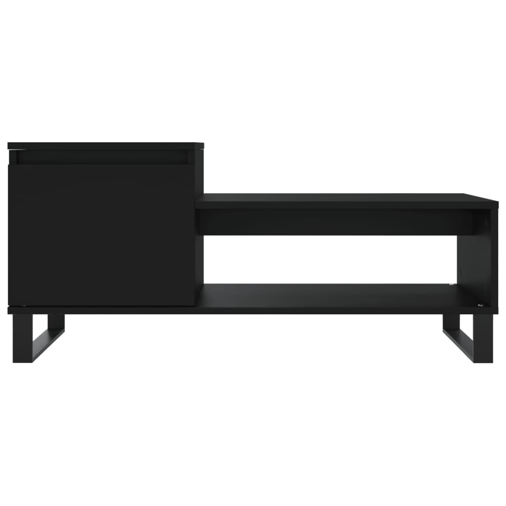 Table basse Noir 100x50x45 cm Bois d’ingénierie - Tables basses