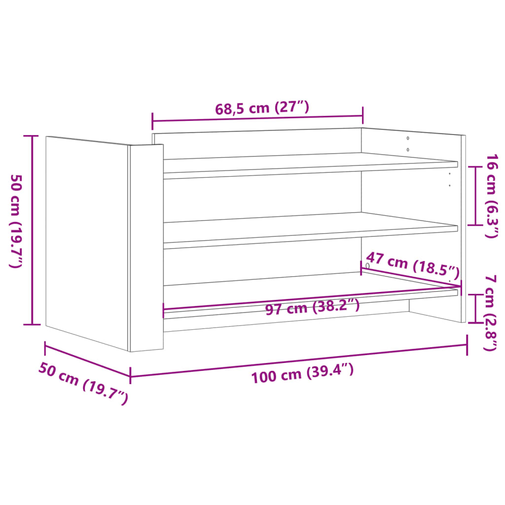 Table basse noir 100x50x50 cm bois d’ingénierie - Tables basses