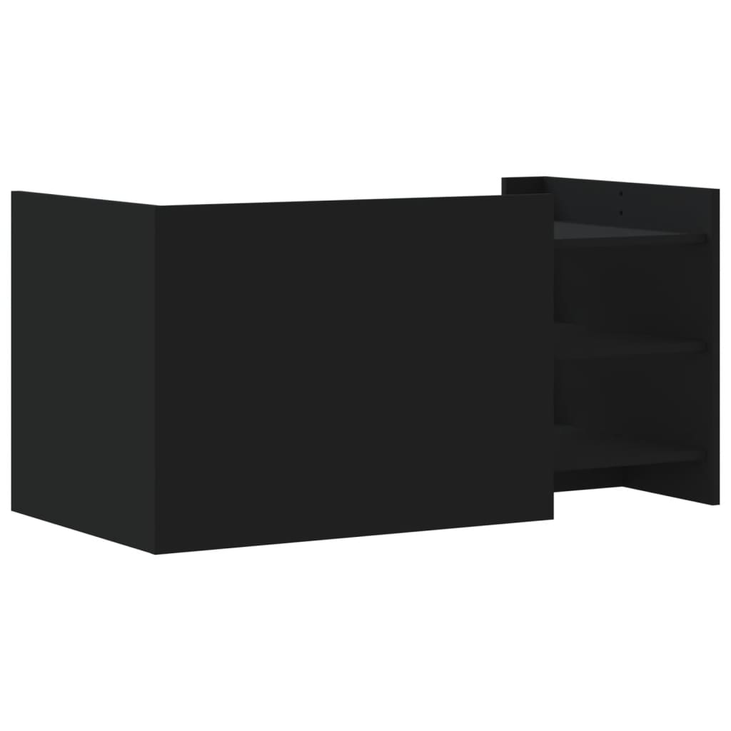 Table basse noir 100x50x50 cm bois d’ingénierie - Tables basses