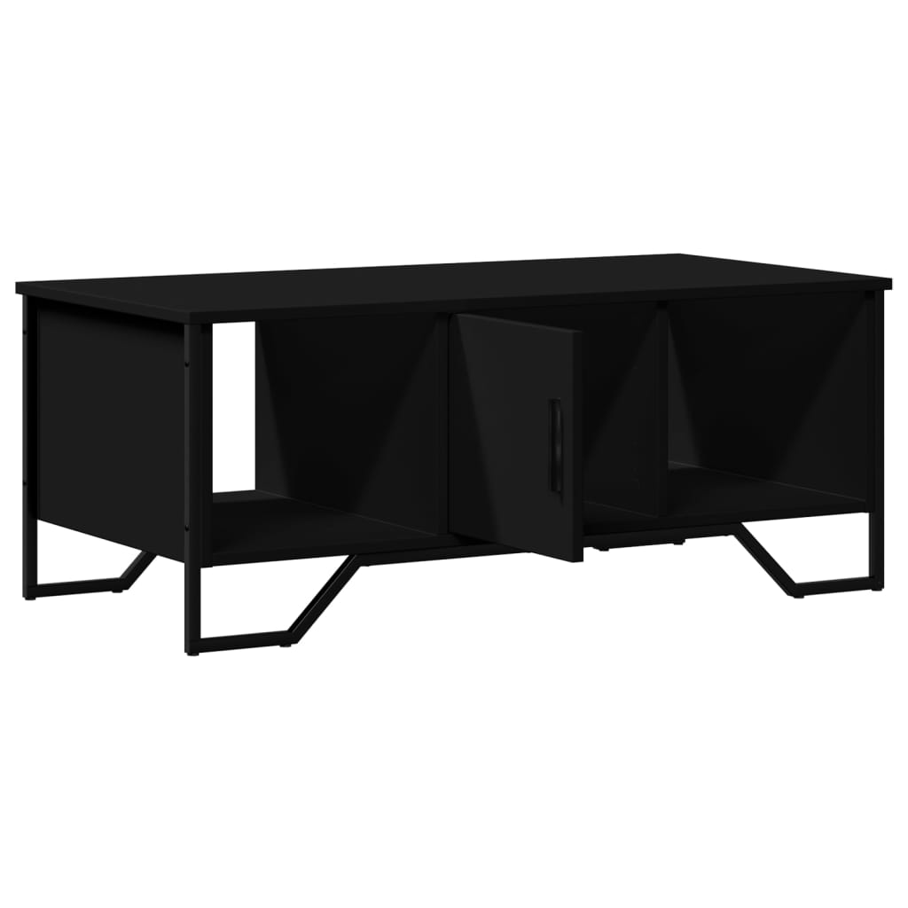 Table basse noir 100x51x40 cm bois d’ingénierie - Tables basses