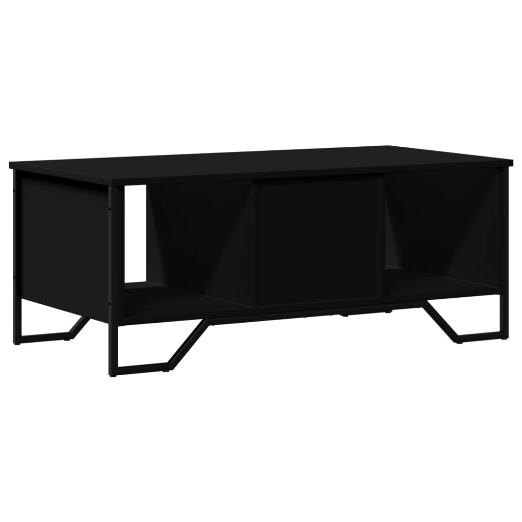 Table basse noir 100x51x40 cm bois d’ingénierie - Tables basses