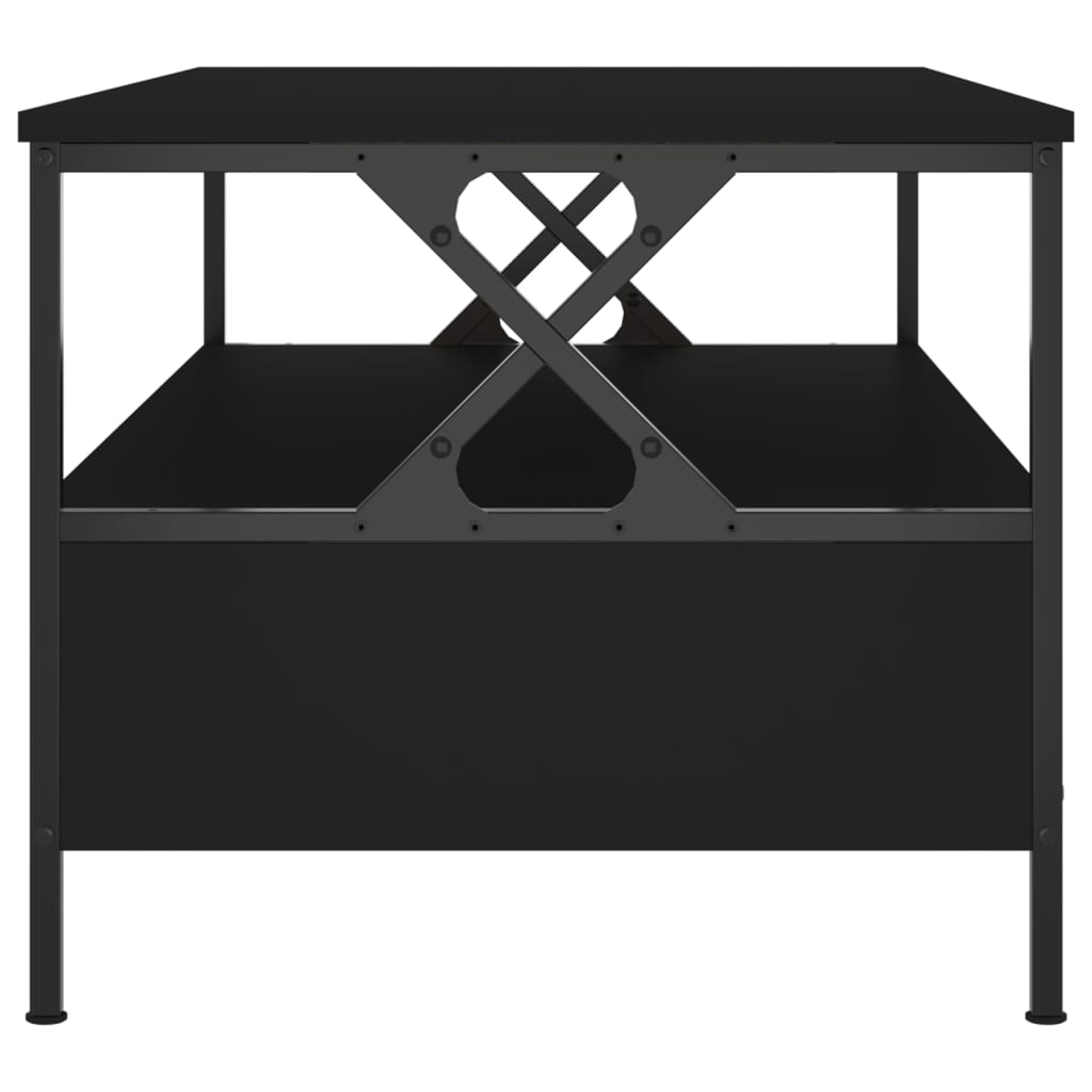 Table basse noir 100x51x45 cm bois d’ingénierie - Tables basses