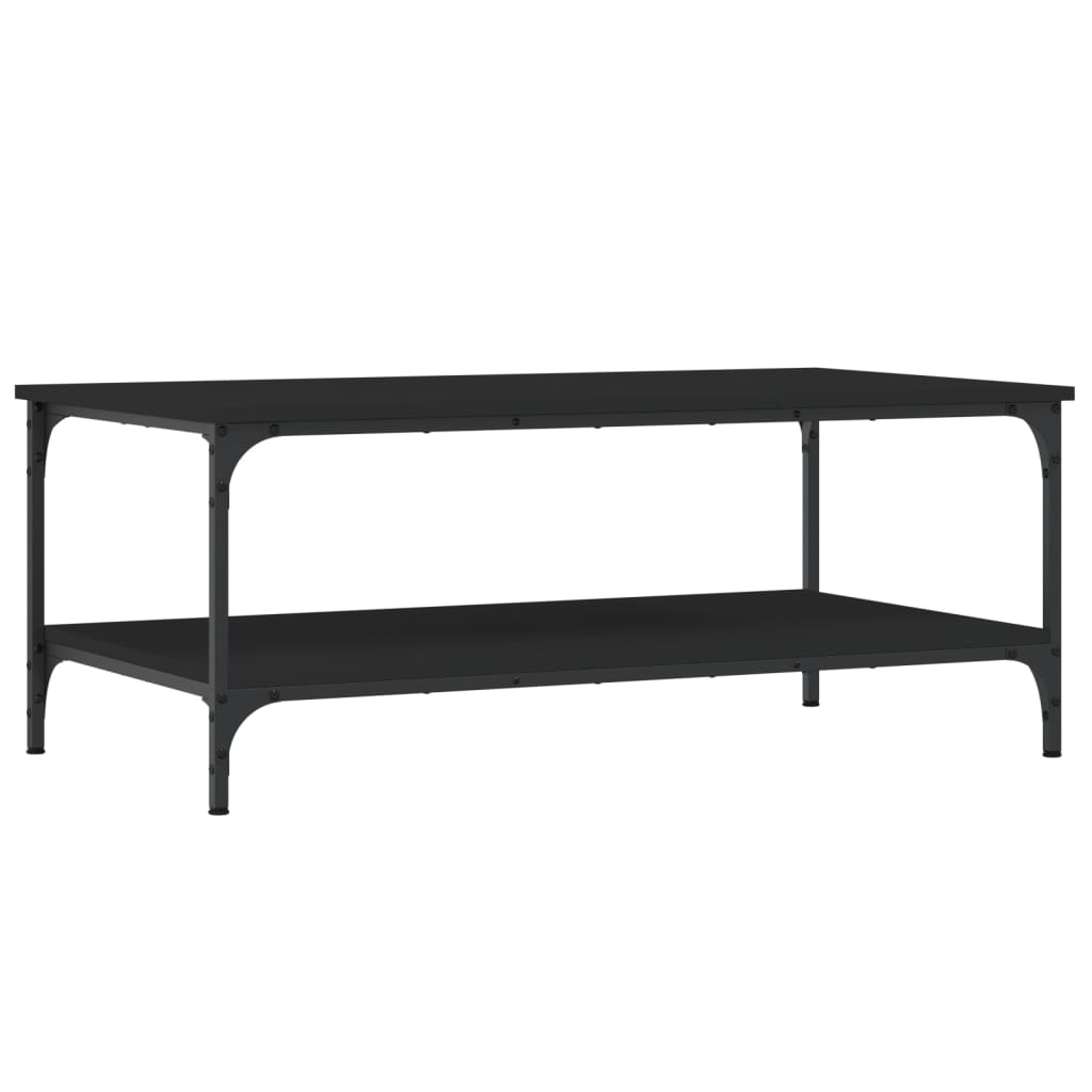 Table basse noir 100x55x40 cm bois d’ingénierie - Tables basses