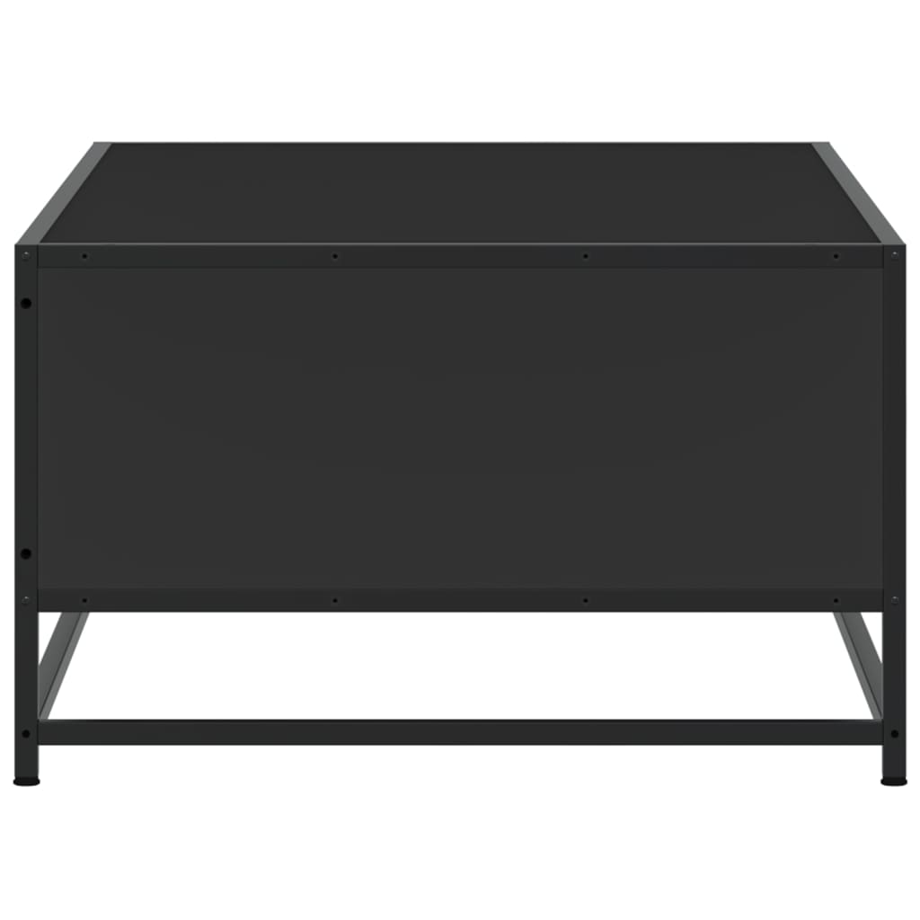 Table basse noir 100x57x35 cm bois d’ingénierie et métal - Tables basses
