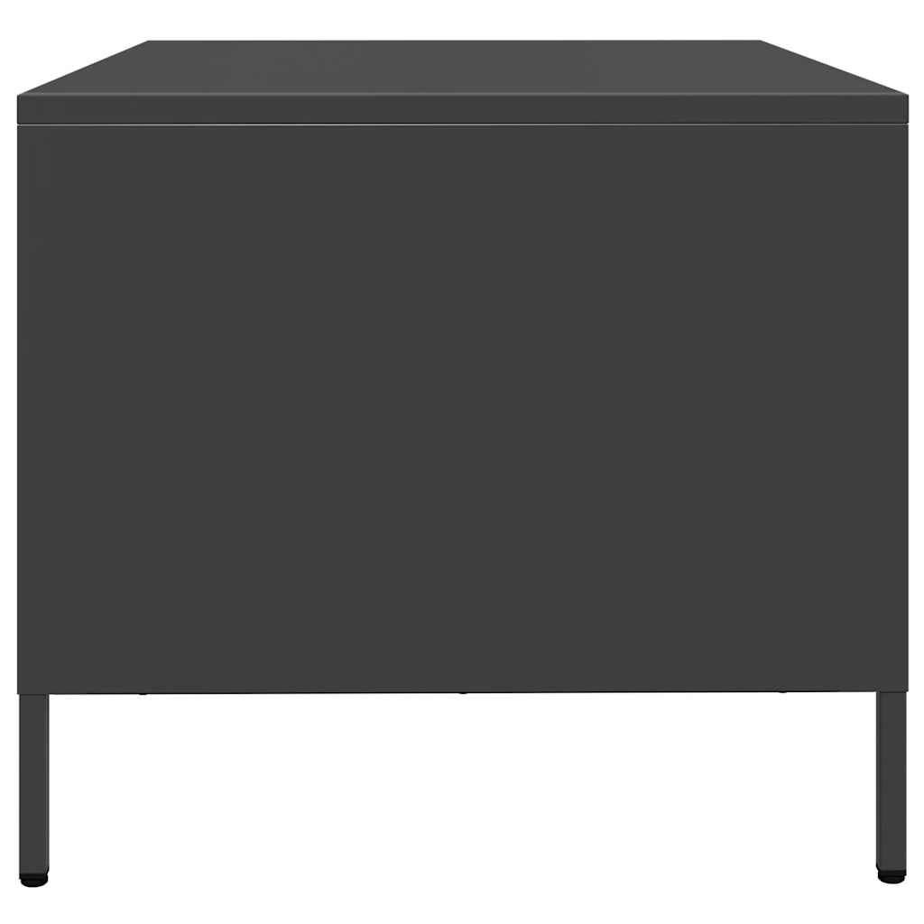 Table basse noir 101,5x50x43,5 cm acier laminé à froid - Tables basses