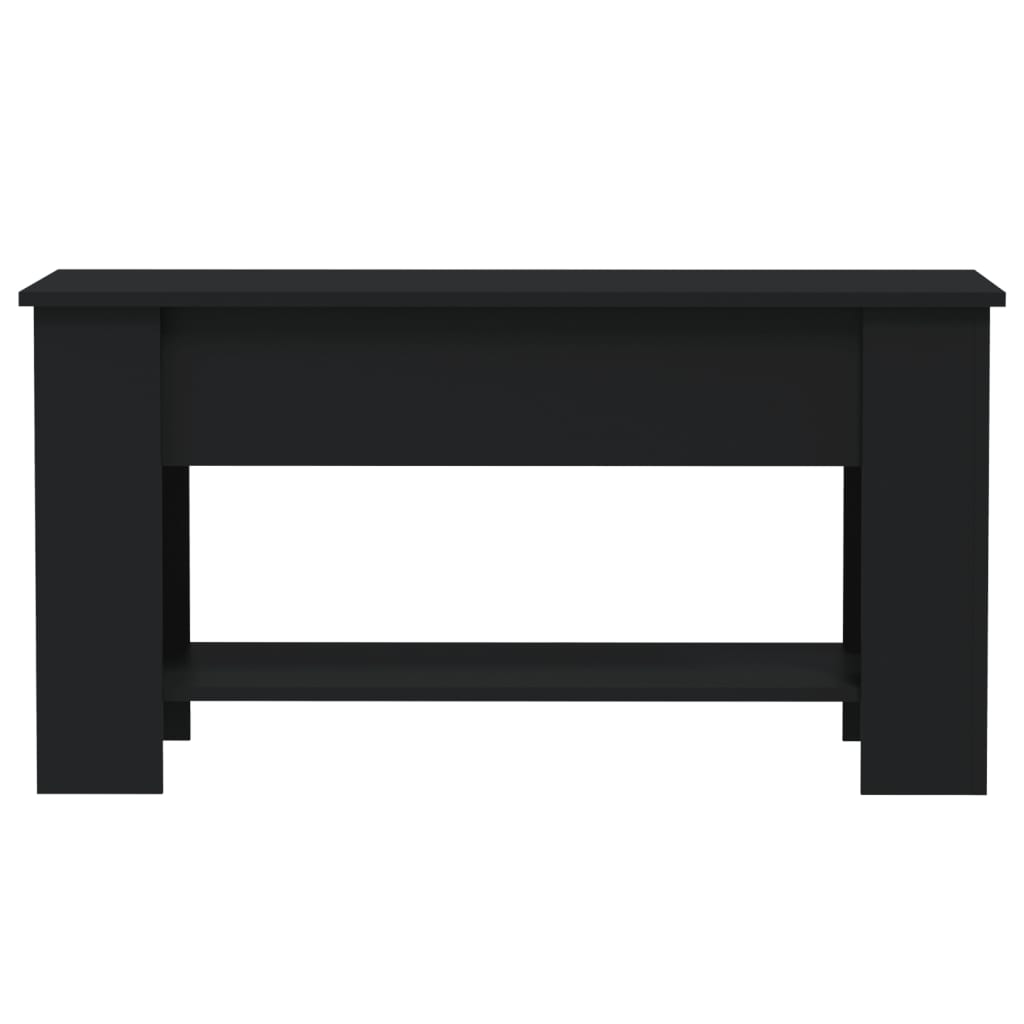 Table basse noir 101x49x52 cm bois d’ingénierie - Tables basses