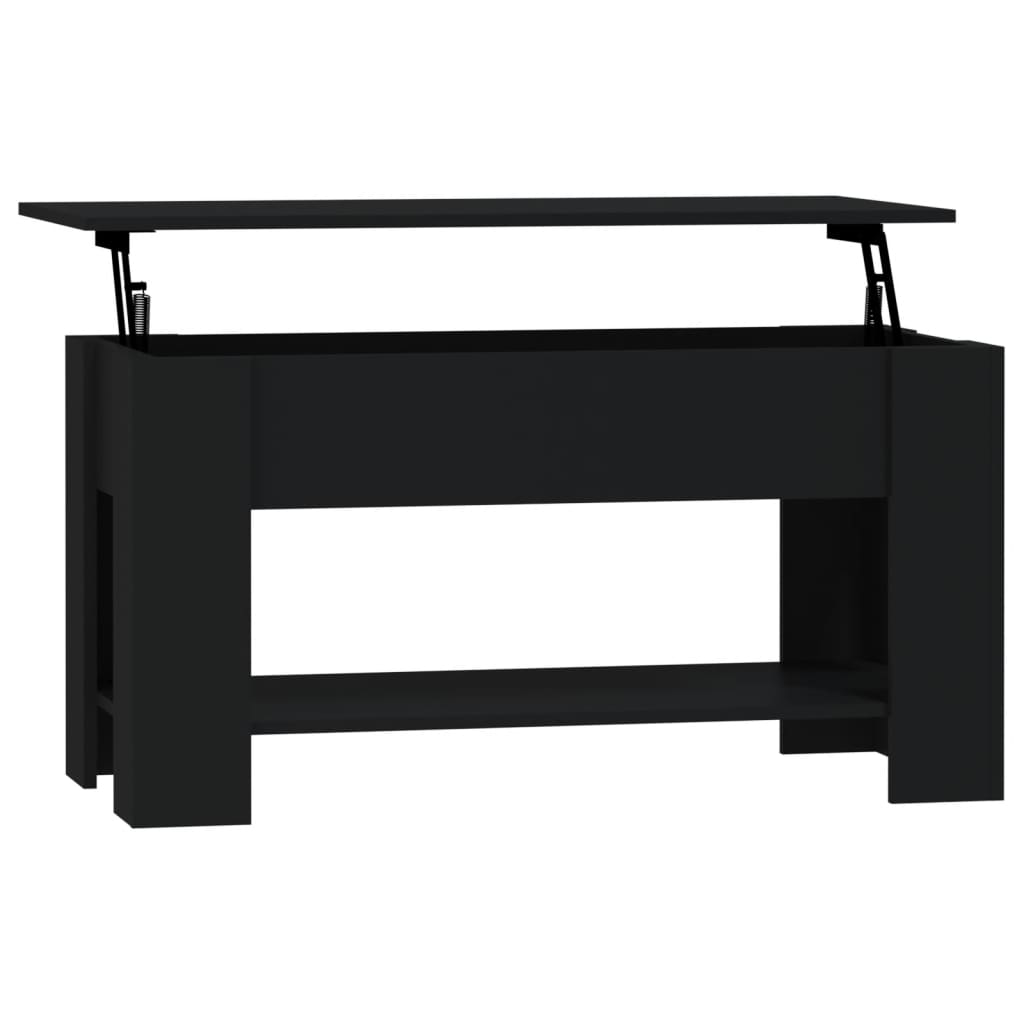 Table basse noir 101x49x52 cm bois d’ingénierie - Tables basses