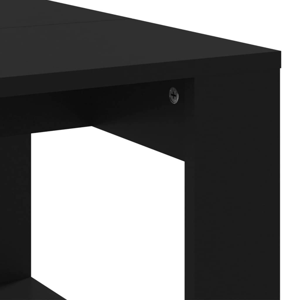 Table basse noir 102x50x35 cm bois d’ingénierie - Tables basses