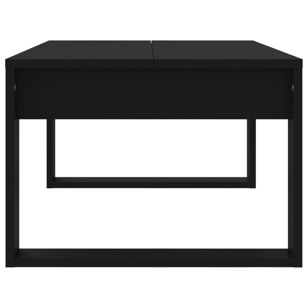 Table basse noir 102x50x35 cm bois d’ingénierie - Tables basses
