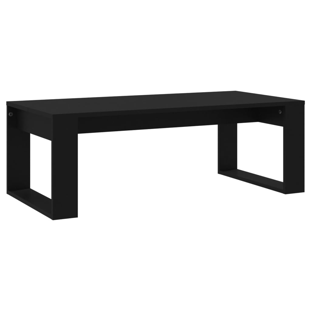 Table basse noir 102x50x35 cm bois d’ingénierie - Tables basses