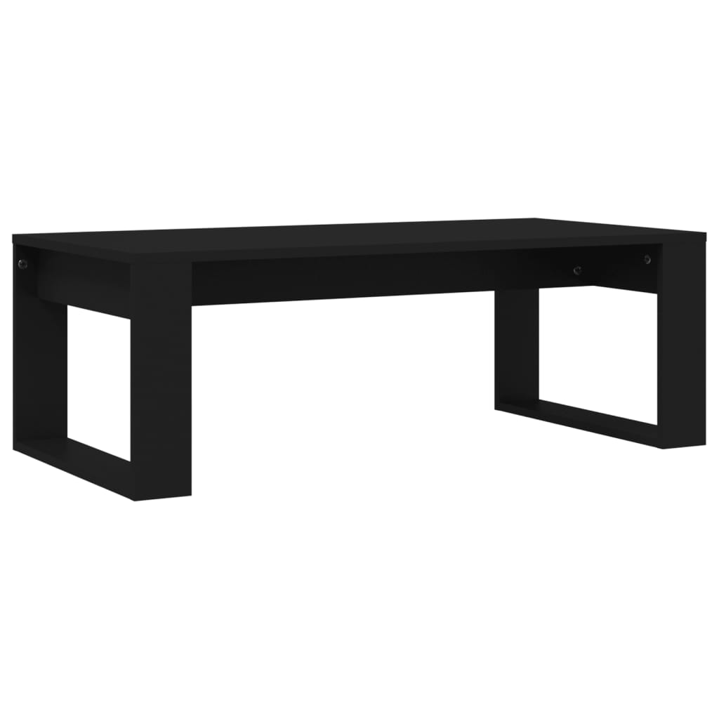 Table basse noir 102x50x35 cm bois d’ingénierie - Tables basses