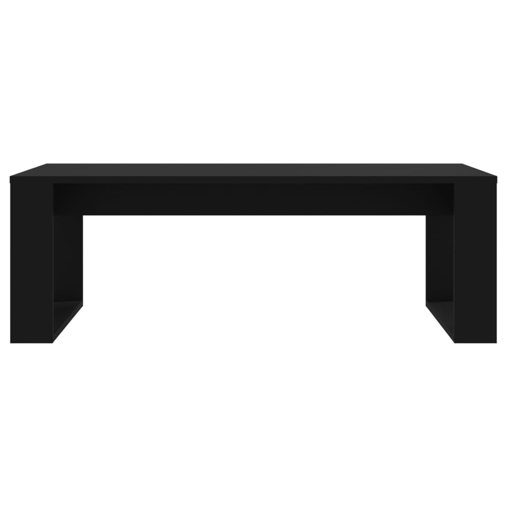 Table basse noir 102x50x35 cm bois d’ingénierie - Tables basses
