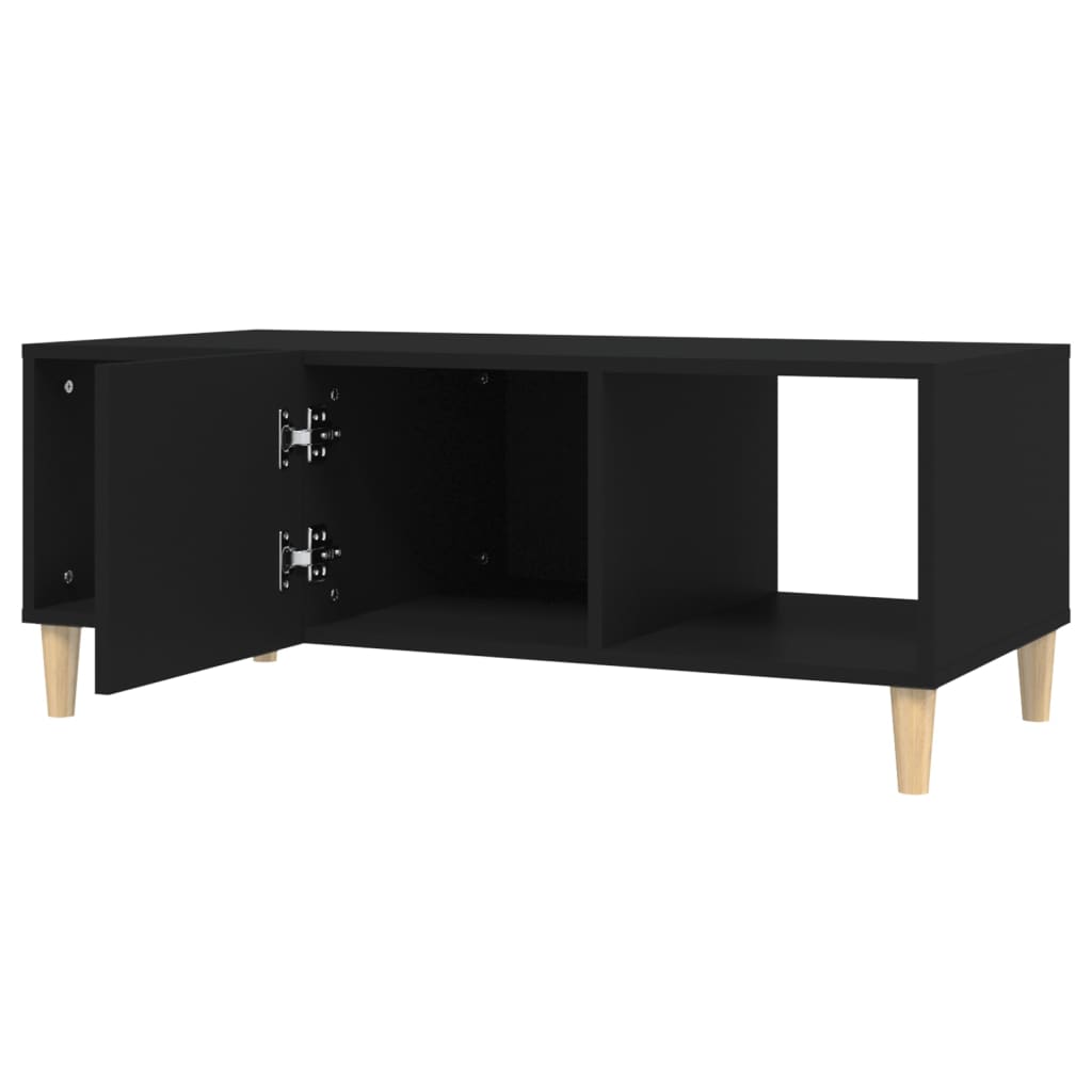 Table basse noir 102x50x40 cm bois d’ingénierie - Tables basses