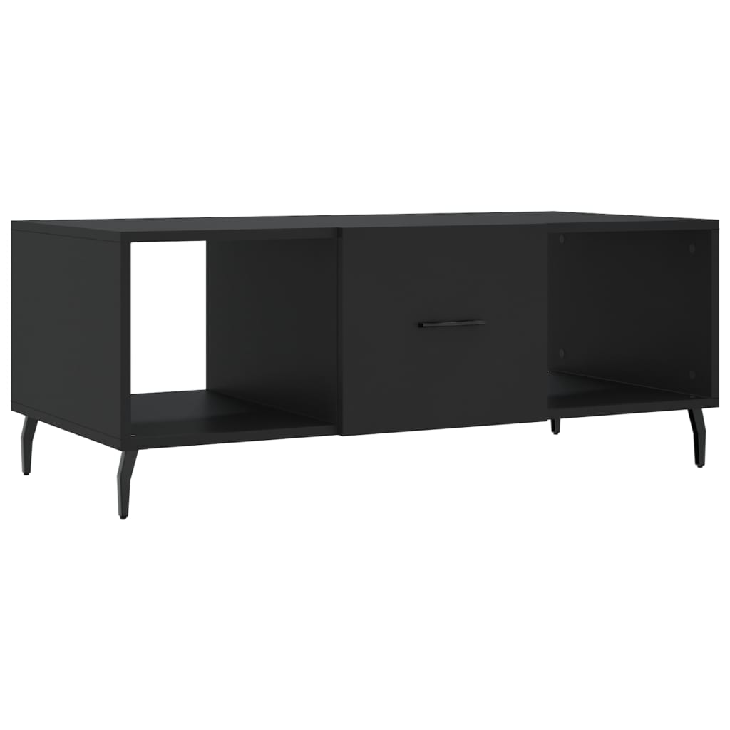 Table basse noir 102x50x40 cm bois d’ingénierie - Tables basses