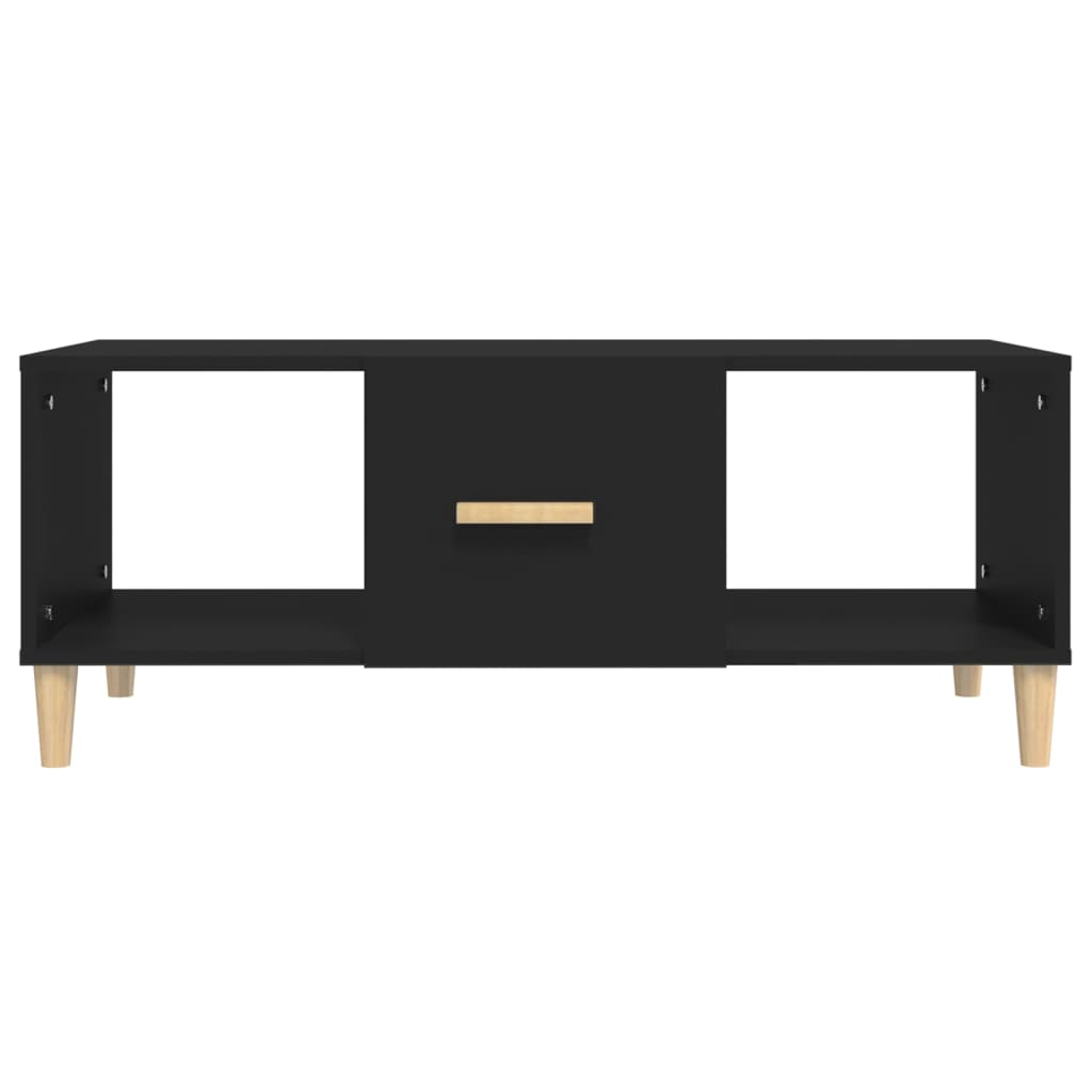 Table basse noir 102x50x40 cm bois d’ingénierie - Tables basses
