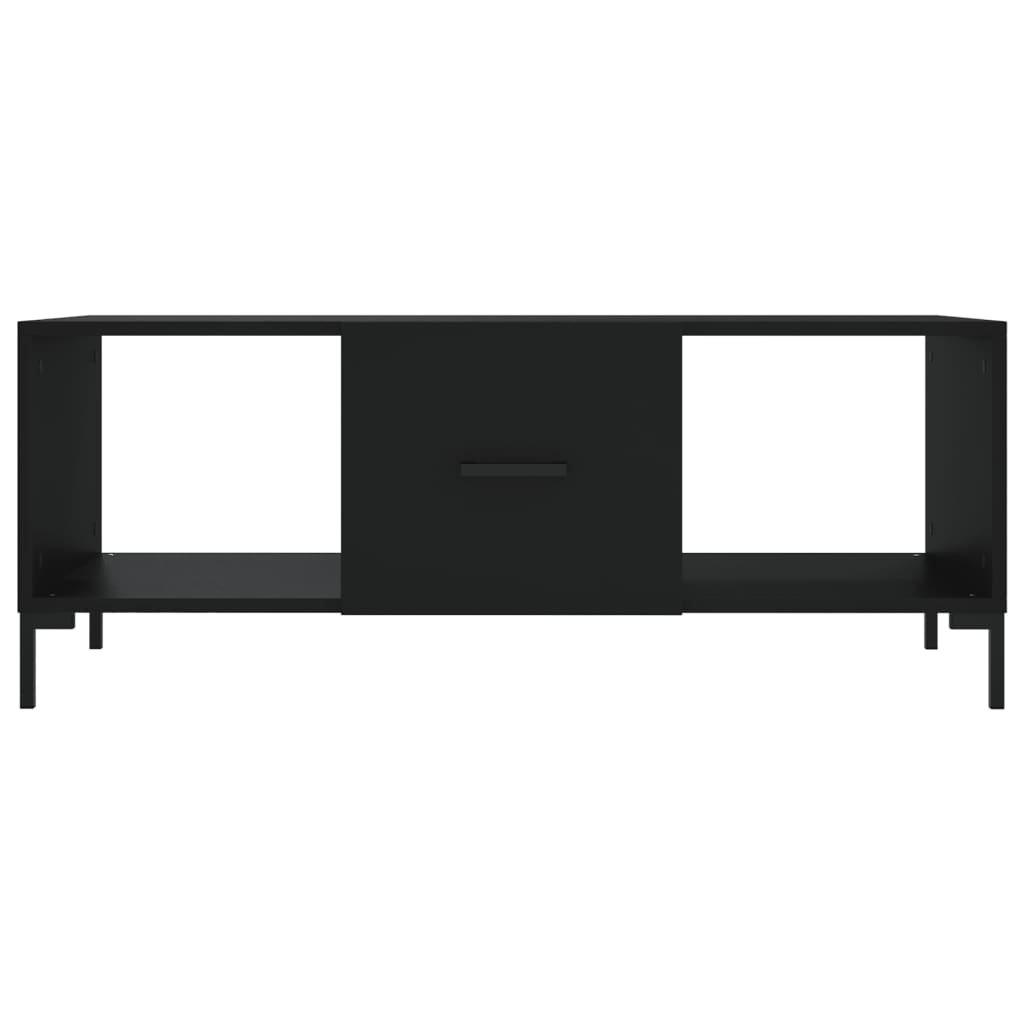 Table basse noir 102x50x40 cm bois d’ingénierie - Tables basses