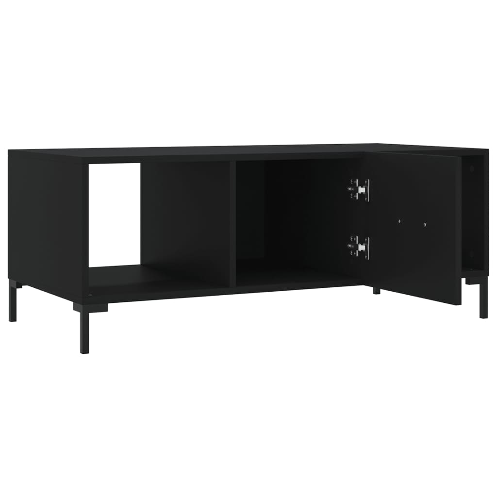 Table basse noir 102x50x40 cm bois d’ingénierie - Tables basses