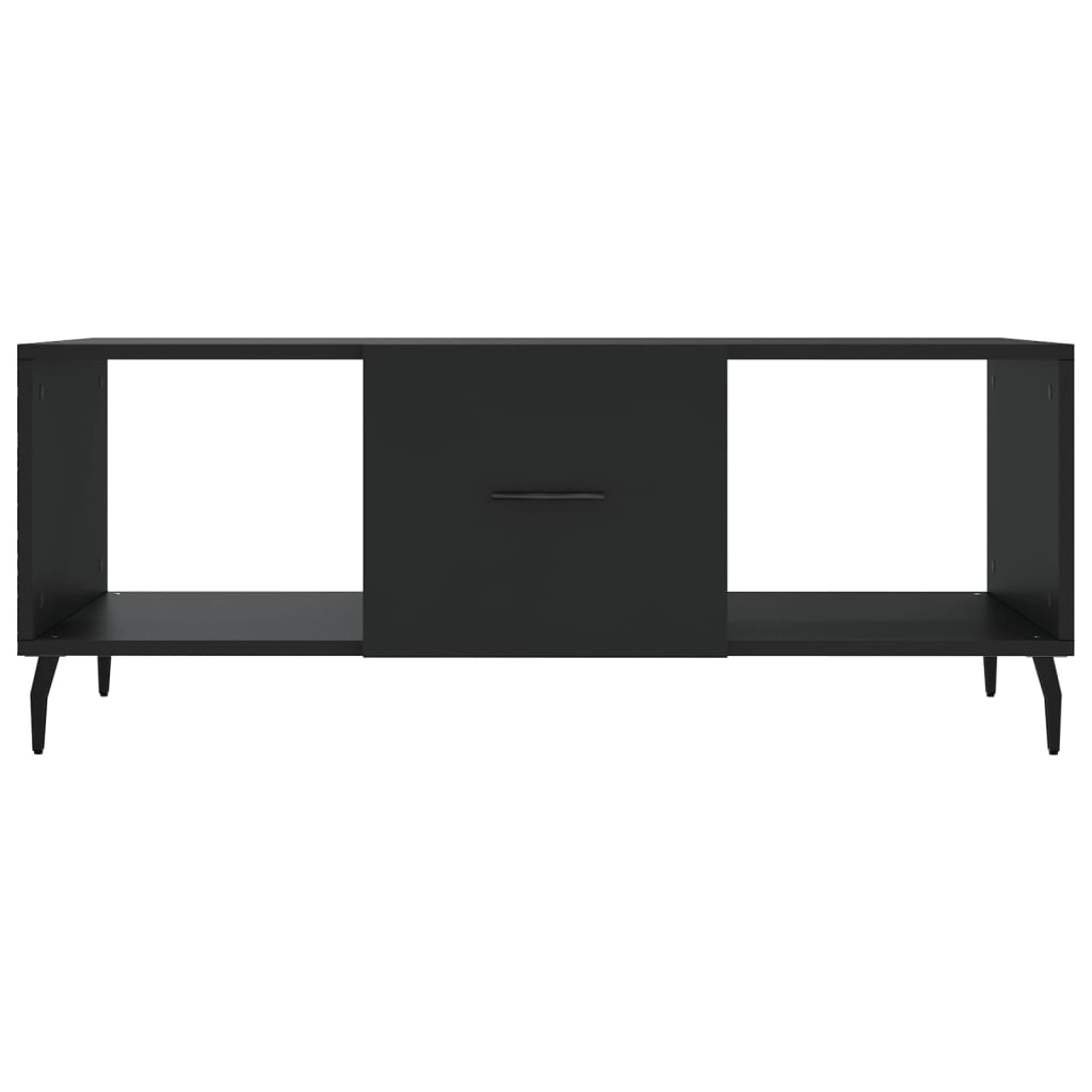 Table basse noir 102x50x40 cm bois d’ingénierie - Tables basses