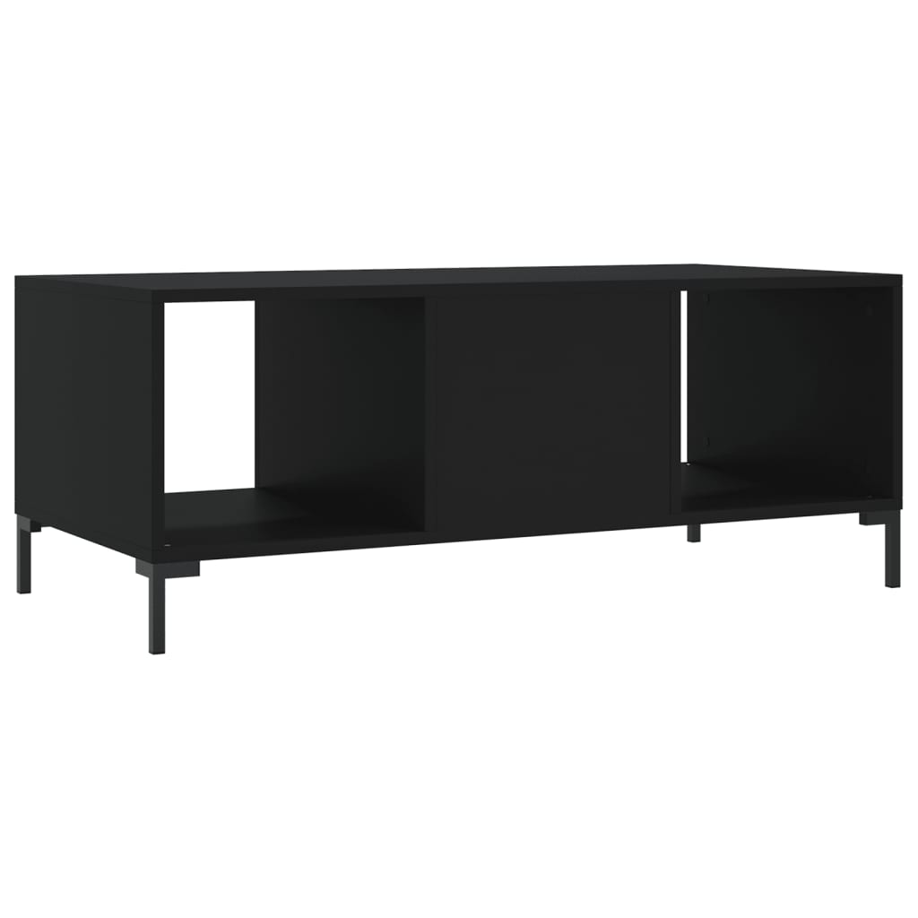 Table basse noir 102x50x40 cm bois d’ingénierie - Tables basses