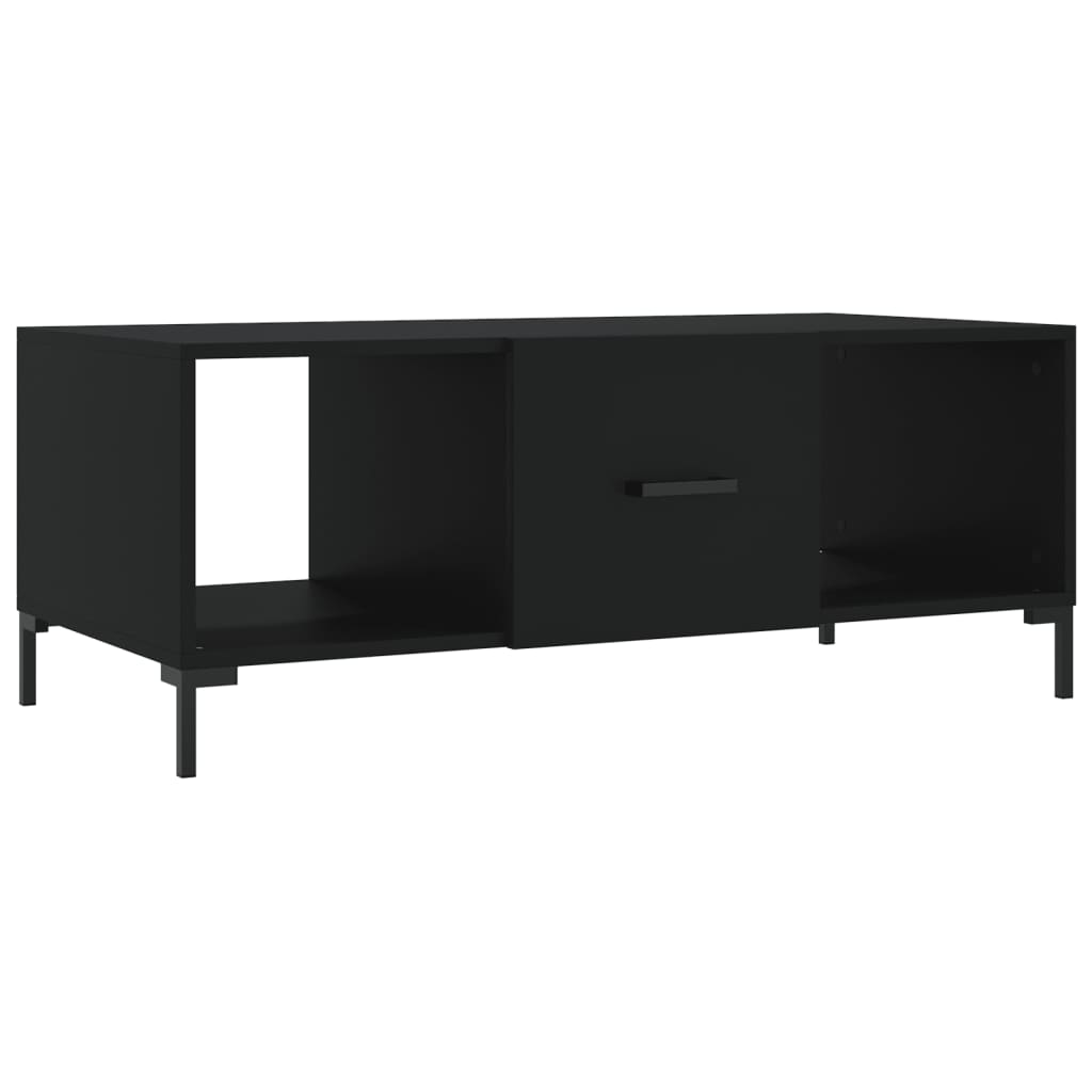 Table basse noir 102x50x40 cm bois d’ingénierie - Tables basses