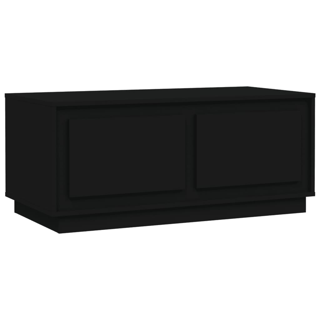 Table basse noir 102x50x44 cm bois d’ingénierie - Tables basses