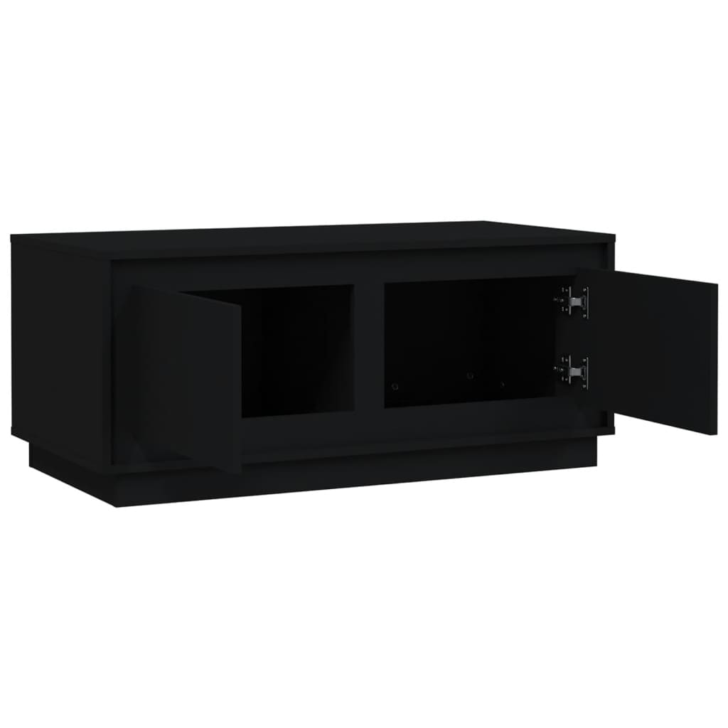 Table basse noir 102x50x44 cm bois d’ingénierie - Tables basses