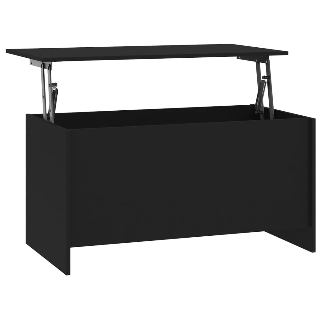 Table basse noir 102x55,5x52,5 cm bois d’ingénierie - Tables basses