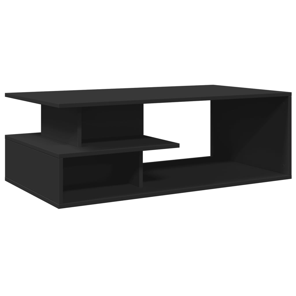Table basse noir 102x55x35 cm bois d’ingénierie - Tables basses