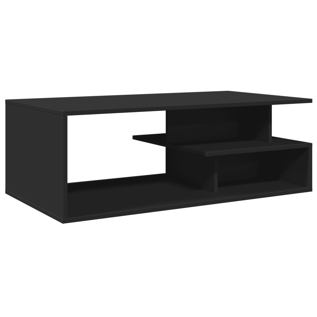 Table basse noir 102x55x35 cm bois d’ingénierie - Tables basses