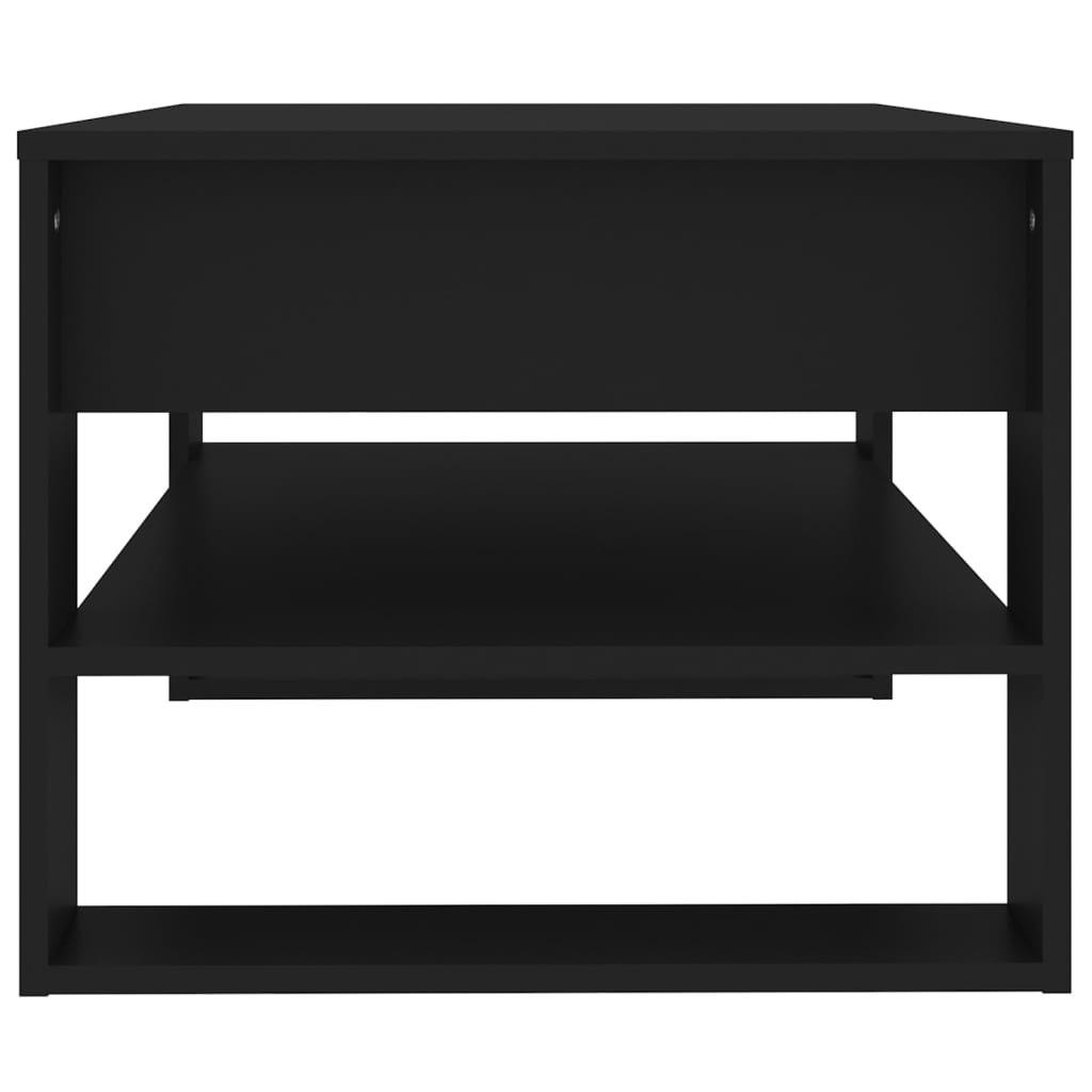 Table basse noir 102x55x45 cm bois d’ingénierie - Tables basses