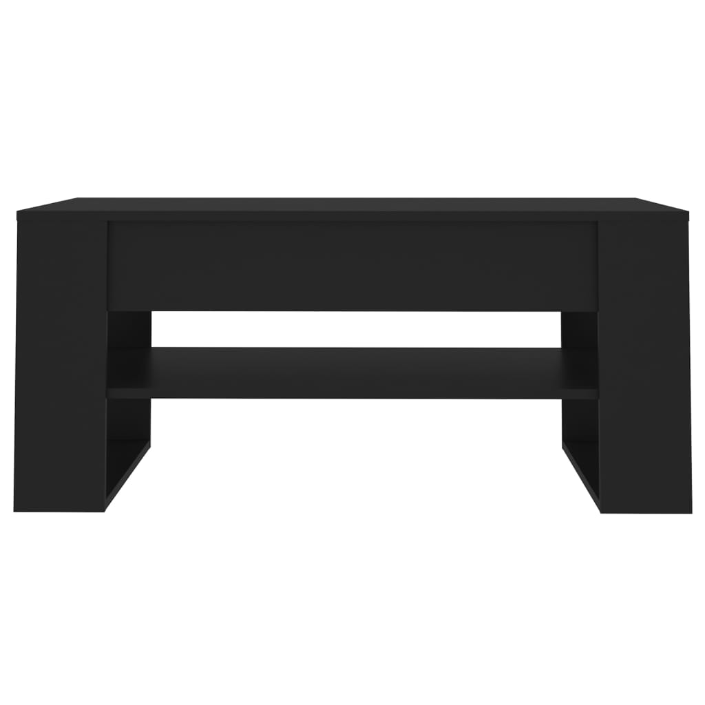 Table basse noir 102x55x45 cm bois d’ingénierie - Tables basses