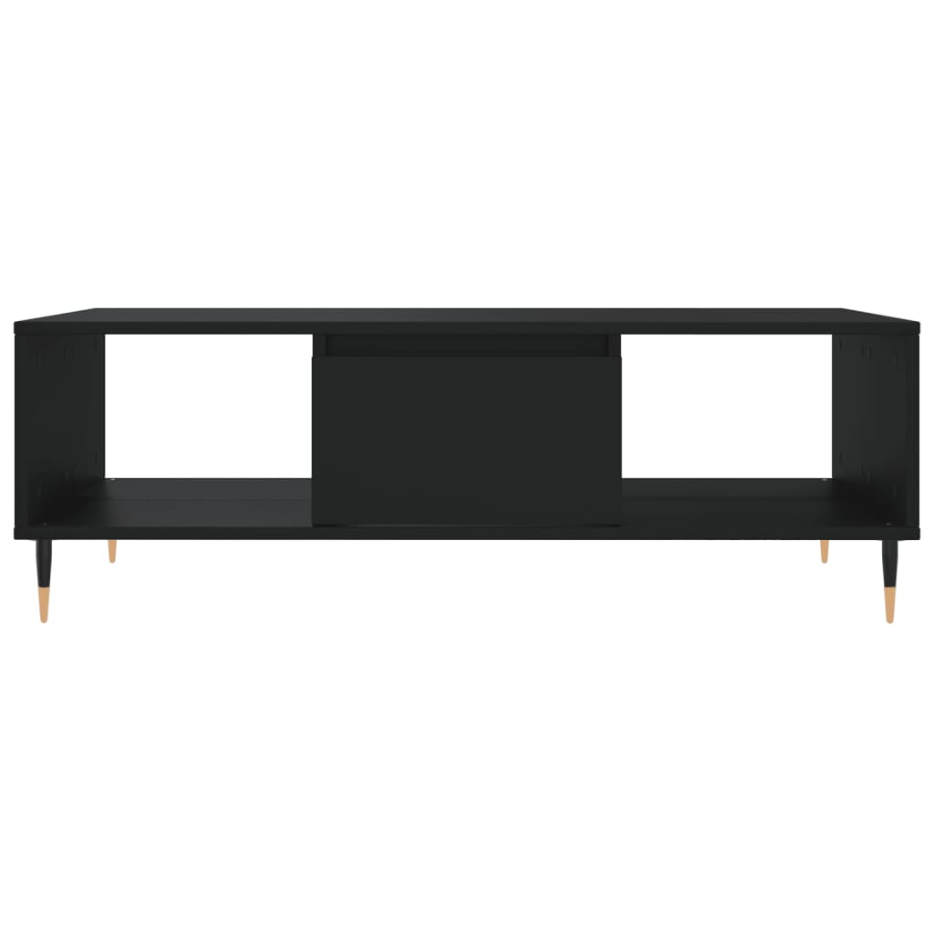 Table basse noir 104x60x35 cm bois d’ingénierie - Tables basses