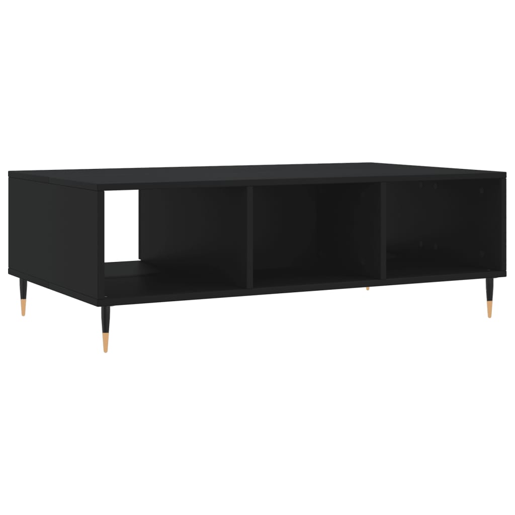Table basse noir 104x60x35 cm bois d’ingénierie - Tables basses