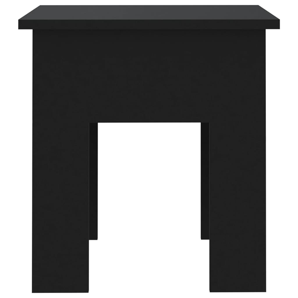 Table basse noir 40x40x42 cm bois d’ingénierie - Tables basses