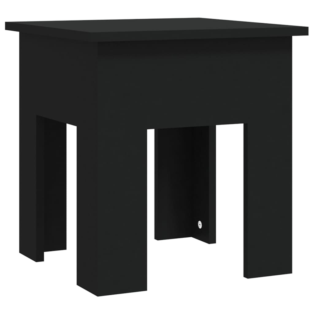 Table basse noir 40x40x42 cm bois d’ingénierie - Tables basses