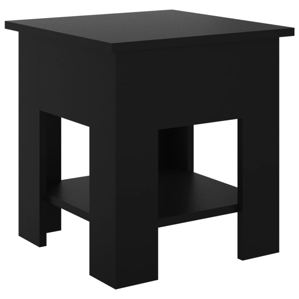 Table basse noir 40x40x42 cm bois d’ingénierie - Tables basses