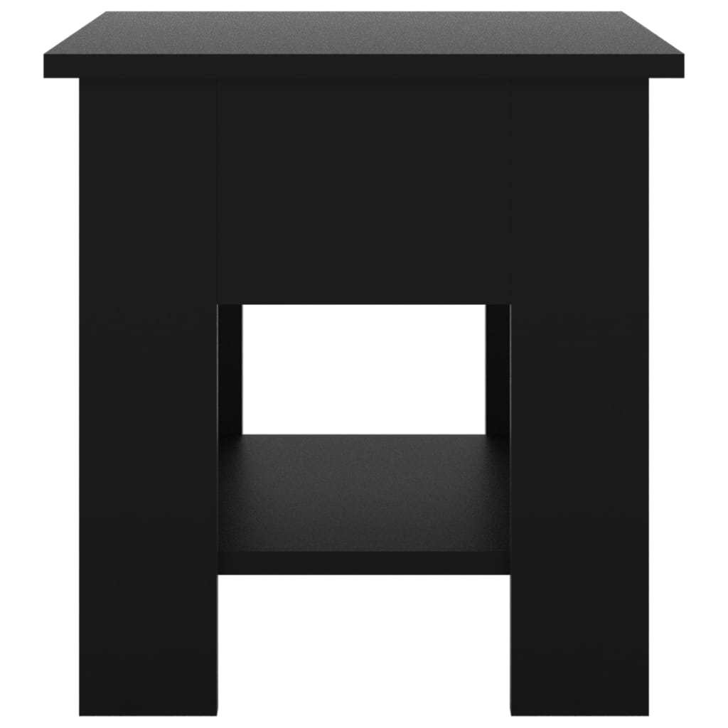 Table basse noir 40x40x42 cm bois d’ingénierie - Tables basses