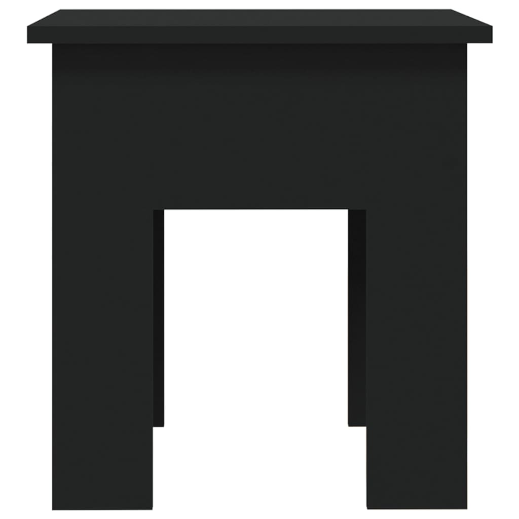 Table basse noir 40x40x42 cm bois d’ingénierie - Tables basses