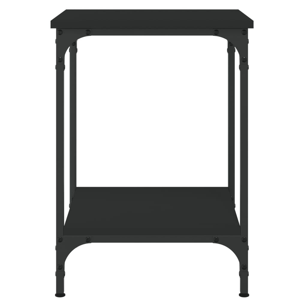 Table basse noir 40x40x55 cm bois d’ingénierie - Tables basses