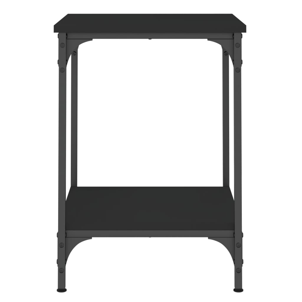 Table basse noir 40x40x55 cm bois d’ingénierie - Tables basses