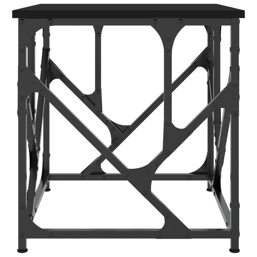 Table basse noir 45x45x47,5 cm bois d’ingénierie - Tables basses