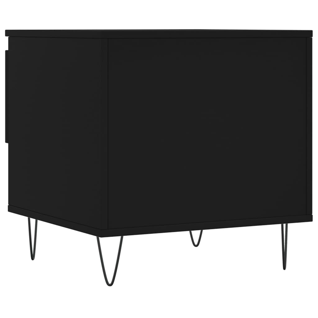 Table basse noir 50x46x50 cm bois d’ingénierie - Tables basses