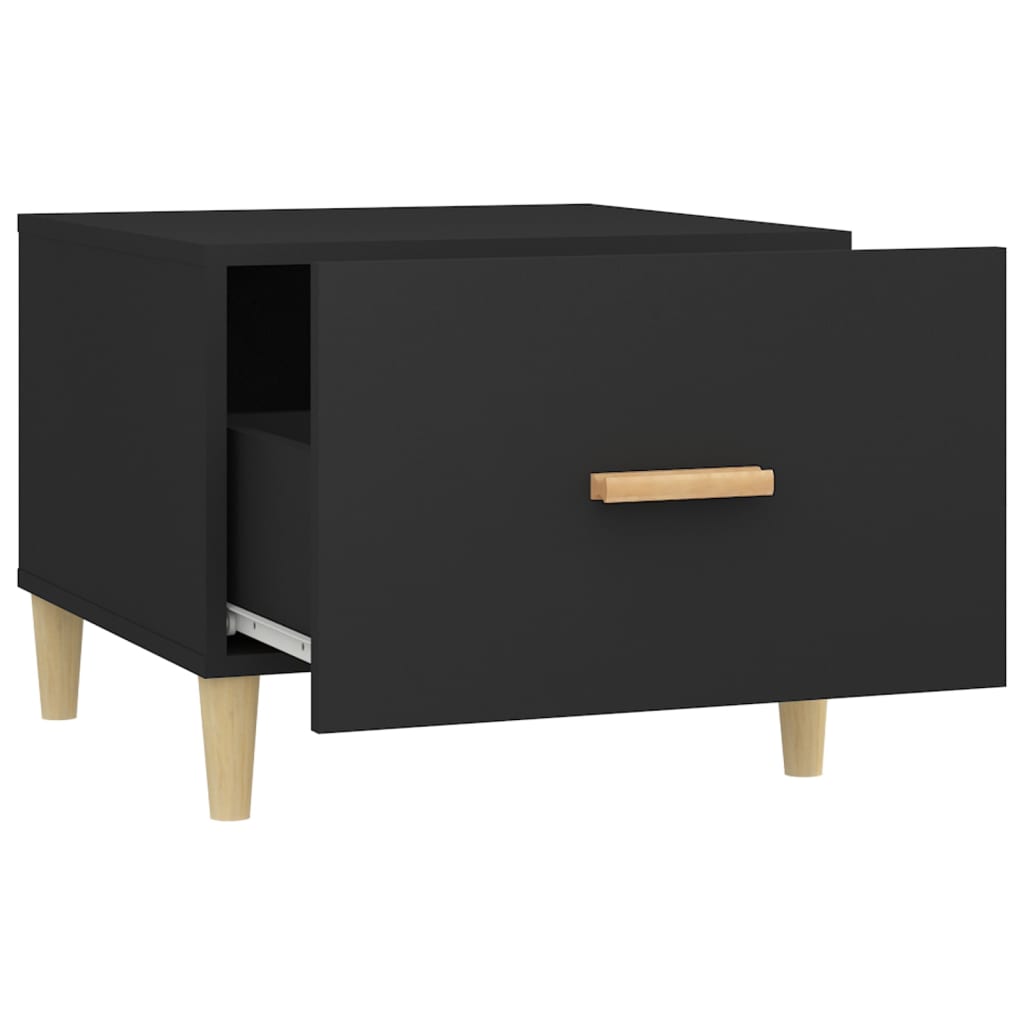 Table basse Noir 50x50x40 cm Bois d’ingénierie - Tables basses