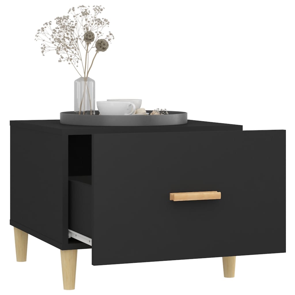 Table basse Noir 50x50x40 cm Bois d’ingénierie - Tables basses
