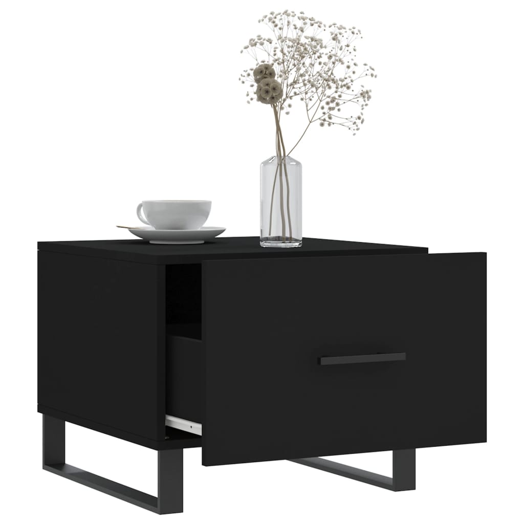 Table basse Noir 50x50x40 cm Bois d’ingénierie - Tables basses