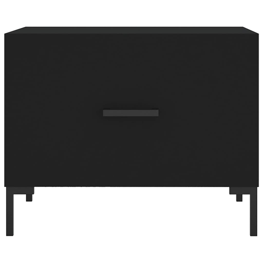 Table basse Noir 50x50x40 cm Bois d’ingénierie - Tables basses