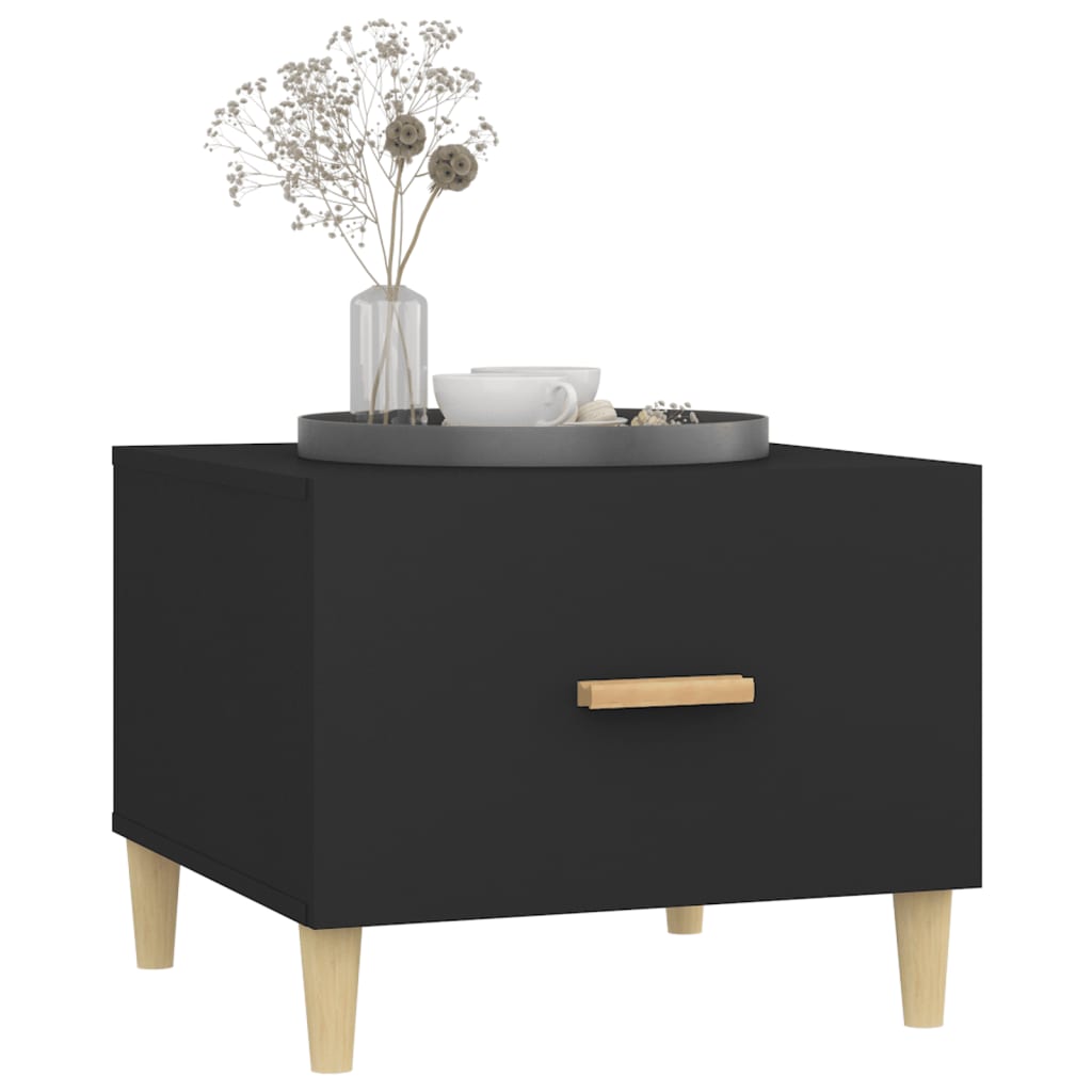 Table basse Noir 50x50x40 cm Bois d’ingénierie - Tables basses