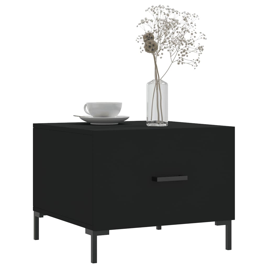 Table basse Noir 50x50x40 cm Bois d’ingénierie - Tables basses