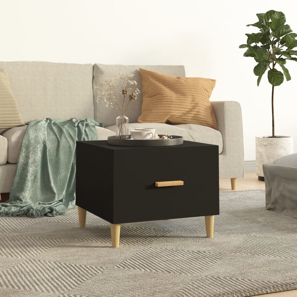 Table basse Noir 50x50x40 cm Bois d’ingénierie - Tables basses