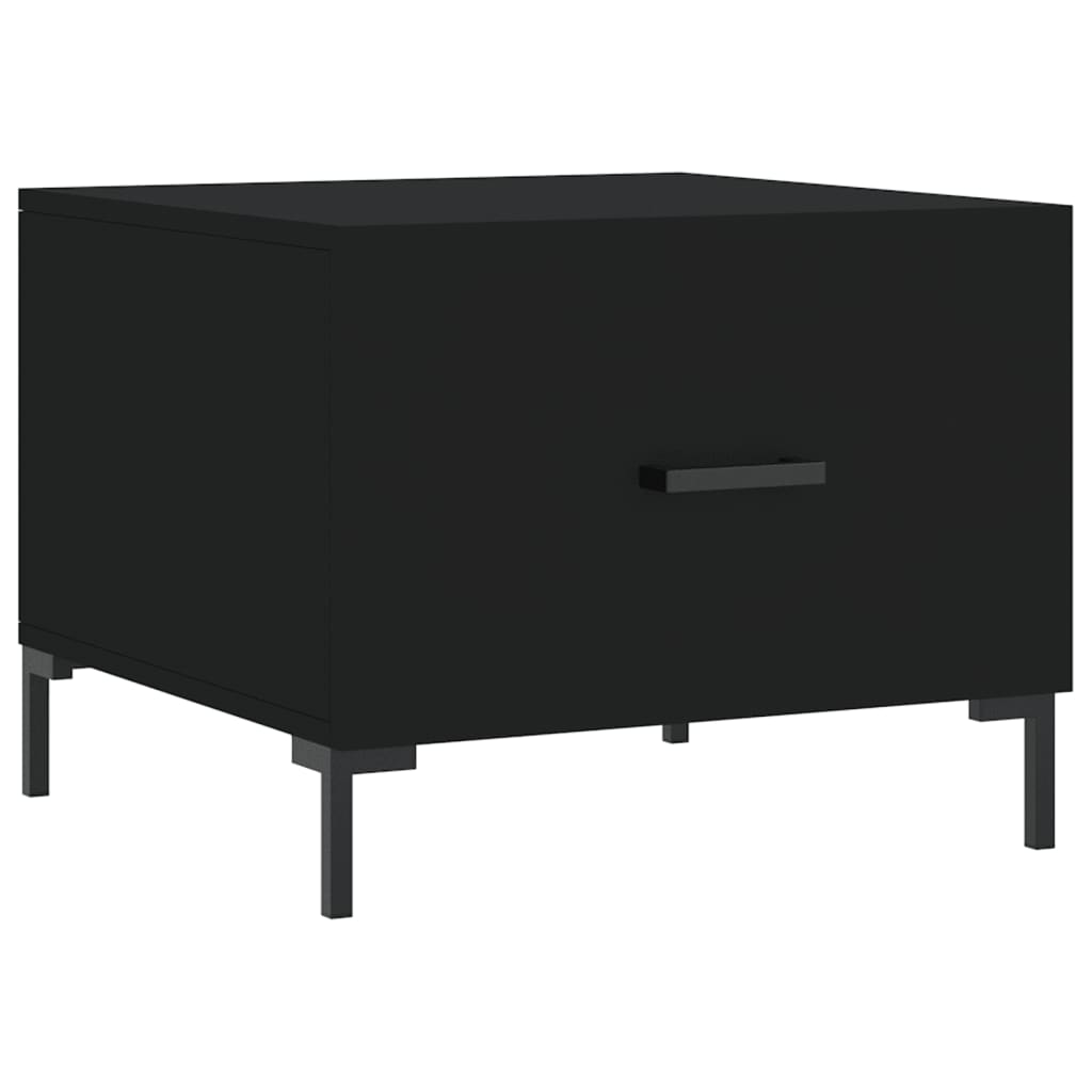 Table basse Noir 50x50x40 cm Bois d’ingénierie - Tables basses